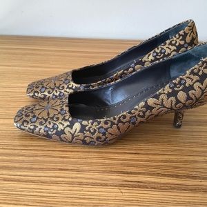 YSL vintage kitten heel pumps